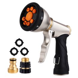 Home Fashion Simple 9 Function Garden Hose Spray Gun (Option: Photo Color)
