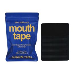 West Month Mouth Tape, Ease Mouth Breathing Prevent Snoring Shut Mouth Care For Sleep Patch (Option: 4pcs)