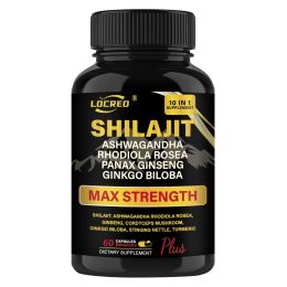 Shilajit Capsules Ashwagandha Extra Strength Dietary Supplement 60 Capsules (Option: 60Capsules)